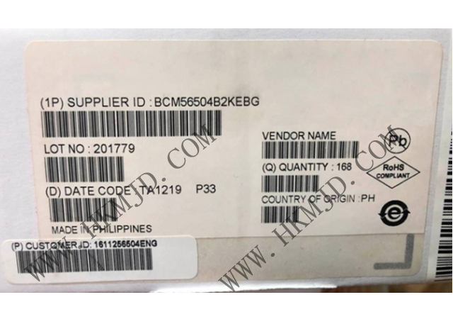 以太網(wǎng) IC BCM56504B2KEBG 24端口GbE多層交換機，帶4個10GbE/HiGig+?端口
