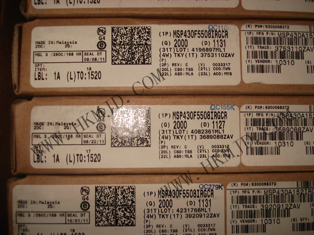 MSP430 MCU MSP430F5508IRGCR 超低功耗16位微控制器，適用于各種應(yīng)用