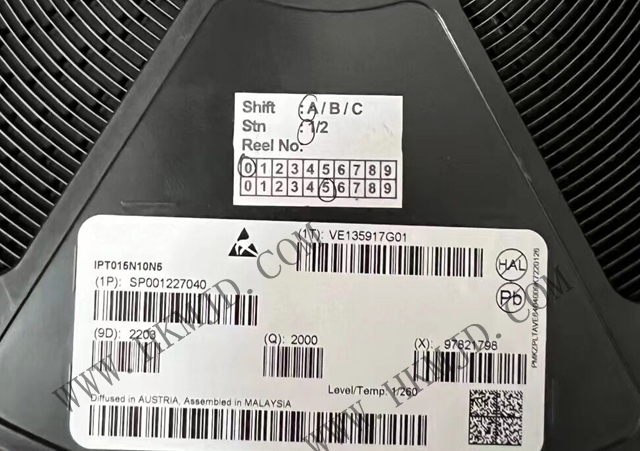 【出售INFINEON】N溝道 MOSFET IPT015N10N5 OptiMOS? 5功率晶體管，100V