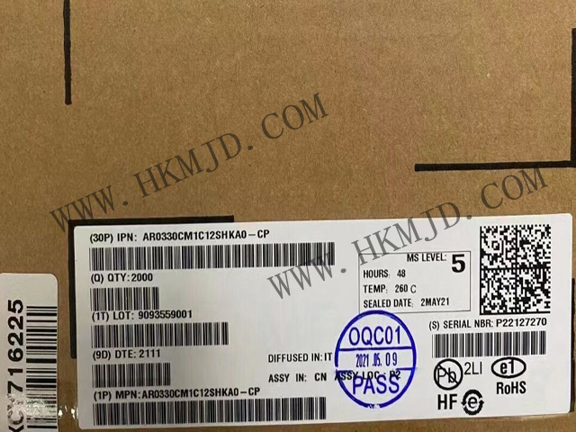 【分銷onsemi】AR0330CM1C12SHKA0-CP CMOS 圖像傳感器，300 萬像素，1/3 英寸