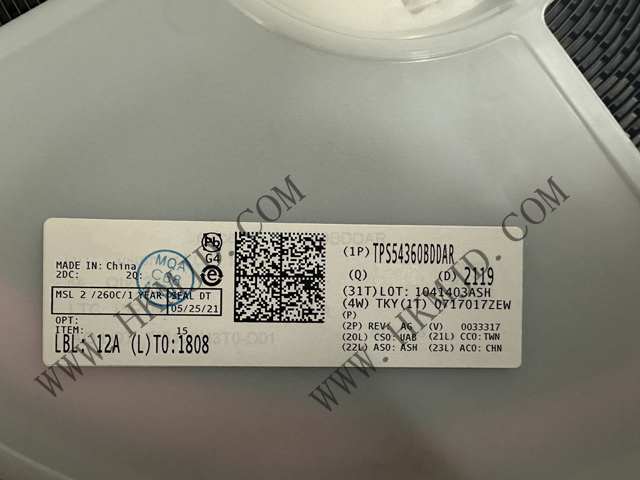 （分銷TI）電源IC TPS54360BDDAR 60V 輸入、3.5A 降壓直流/直流轉(zhuǎn)換器