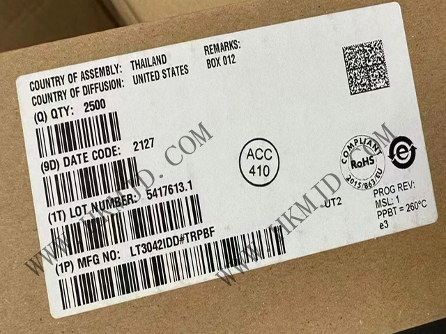 【出售】LT3042IDD (ADI) 20V、200mA、超低噪聲、超高 PSRR RF 線性穩(wěn)壓器
