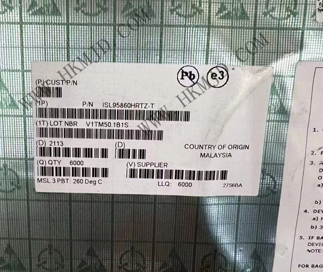 ISL95860HRTZ 一款多相3+0核心控制器（ IMVP9、32TQFN）