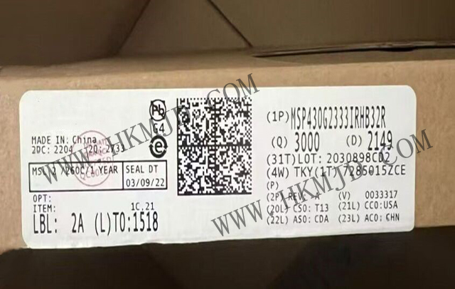 明佳達(dá)電子——【出售】MSP430G2333IRHB32R (TI) 16MHz，16位混合信號微控制器