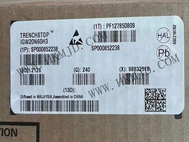 【分銷英飛凌IGBT晶體管】IGW20N60H3 600 V，20 A IGBT 分立式，采用 TO-247 封裝