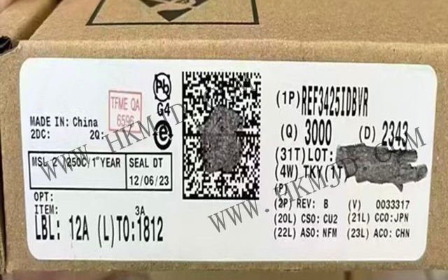 德州儀器 REF3425IDBVR：低溫漂 (6ppm/°C)、低功耗、高精度 CMOS 電壓基準(zhǔn)