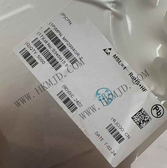 [供應(yīng)] MP2984GR (MPS) 36V，四開關(guān)同步降壓-升壓型控制器