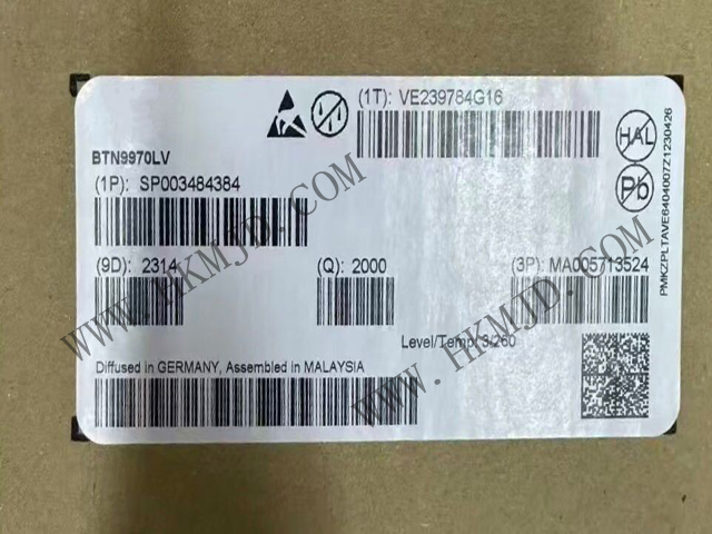 英飛凌 BTN9970LV 集成高電流半橋，具有低路徑電阻，適用于電機(jī)驅(qū)動